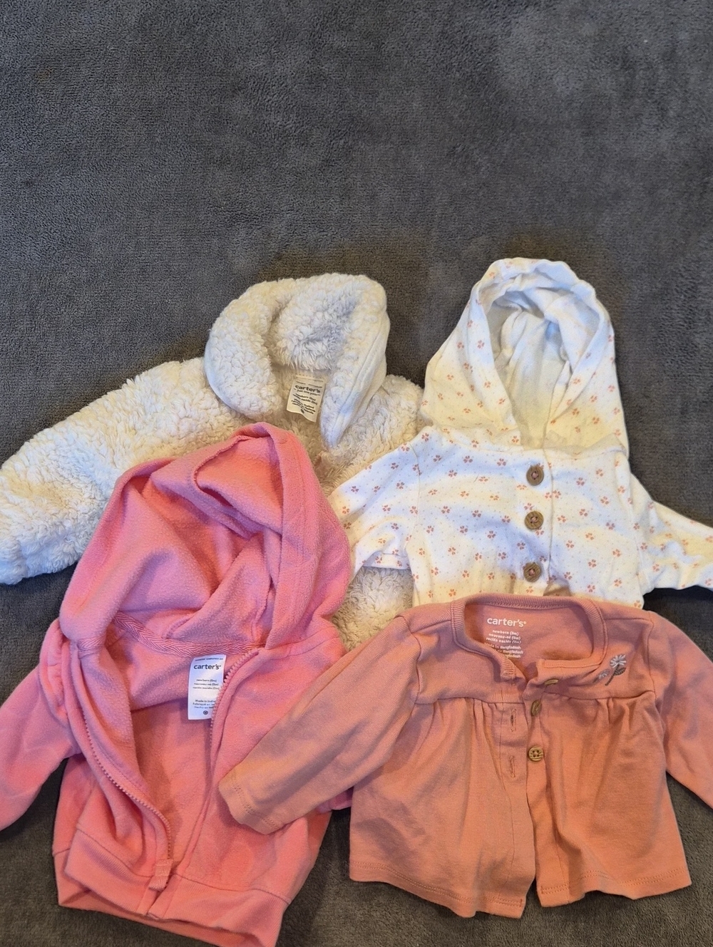 Baby Girl Jacket Bundle - Pink, Blush, Cream